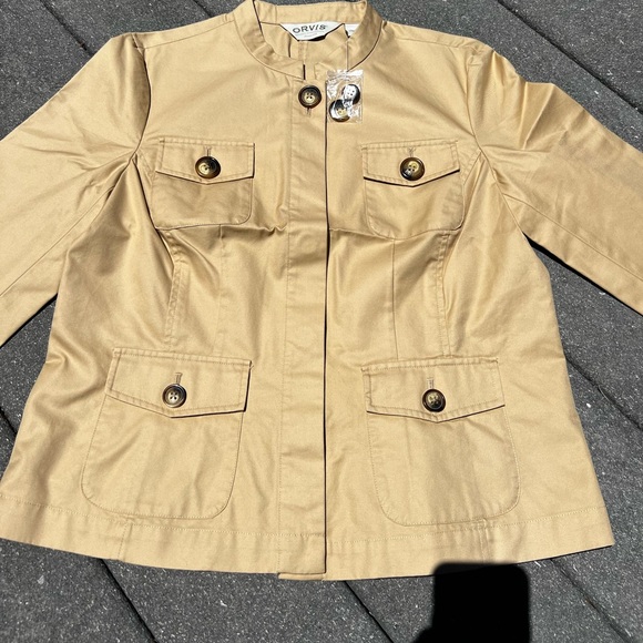 CLEARANCE NWT Women’s Size 10 Tan Orvis Safari Lightweight Button Up Jacket - Picture 5 of 11